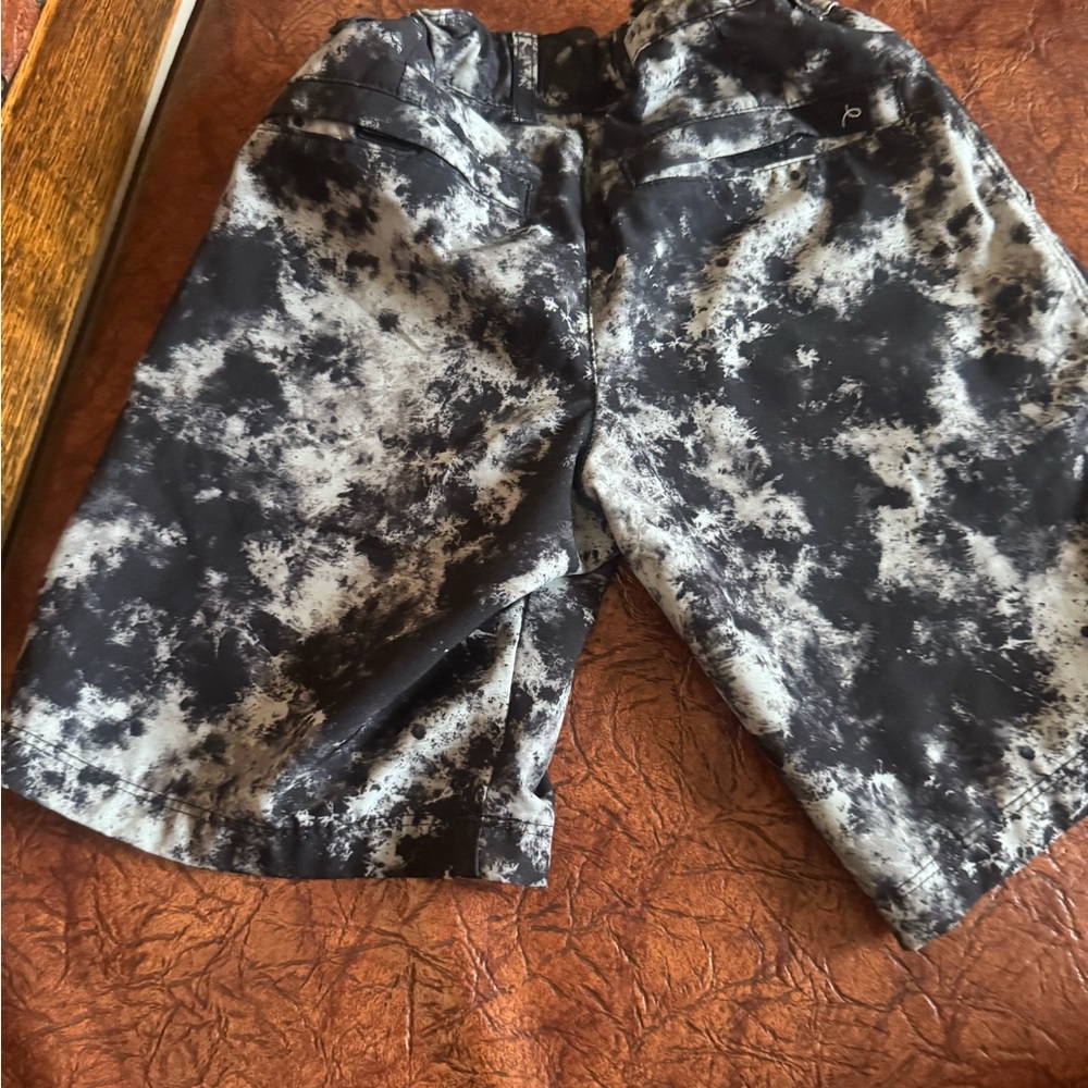 Black and White Boys Swim Shorts